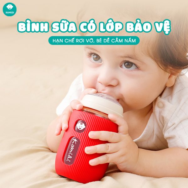 Bình sữa có lớp Silicon bảo vệ