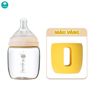 Bình sữa Kamidi thủy tinh màu vàng