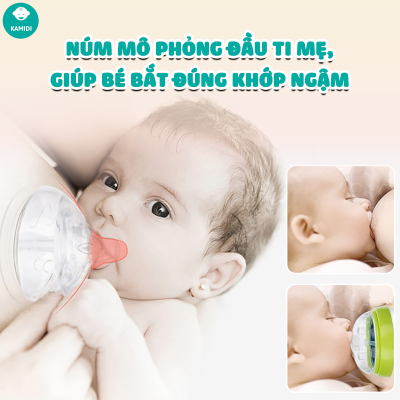 Núm trợ ti Kamidi Silicone 9 Núm mô phỏng đầu ti mẹ