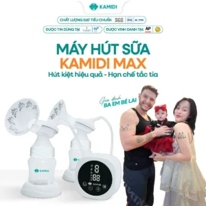 Máy hút sữa điện đôi Silicone Kamidi Max