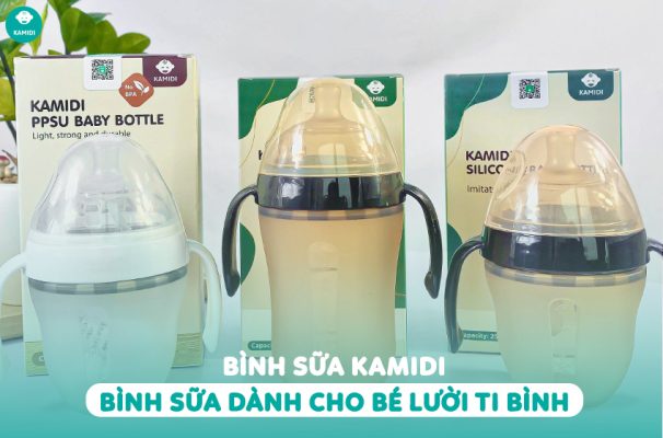 4 Bình sữa Kamidi Bình sữa dành cho bé lười ti bình