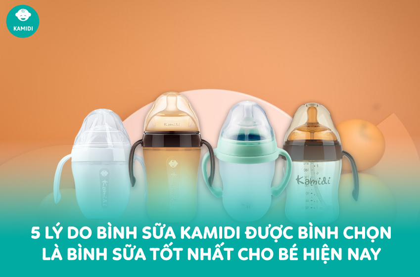 Bình sữa kamidi - Giải pháp cho bé lười ti được bà mẹ Việt Nam tin dùng