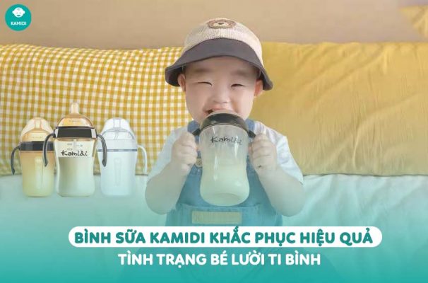 Bình sữa Kamidi khắc phục hiệu quả tình trạng bé lười ti bình
