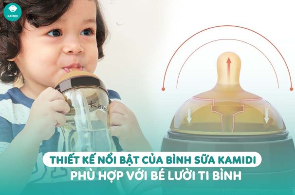 Kamidi Viet Nam Thiet ke noi bat cua binh sua Kamidi phu hop voi be luoi ti binh 1