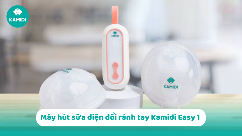 Nên mua máy hút sữa loại nào? Kinh nghiệm chọn mua máy hút sữa tốt 7 Máy hút sữa điện đôi rảnh tay Kamidi Easy 1