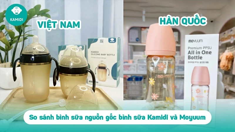 So sánh bình sữa Kamidi Việt Nam và bình sữa Hàn Quốc Moyuum 2 so-sanh-binh-sua-kamidi-viet-nam-1