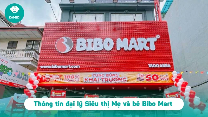Chào mừng Hệ thống siêu thị Mẹ và bé Bibo Mart trở thành đại lý phân phối chính hãng của Kamidi Việt Nam 2 dai-ly-bibo-mart-1