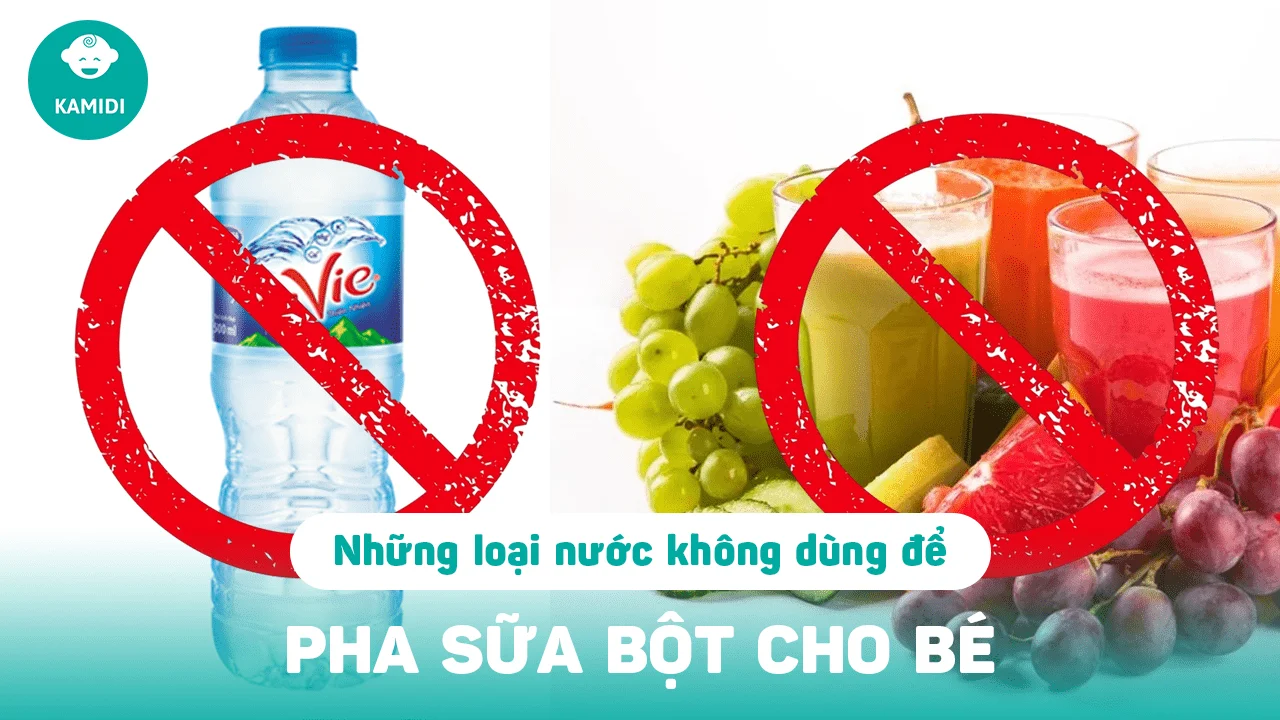 Những loại nước không dùng để pha sữa bột cho bé 1 nhung-loai-nuoc-khong-dung-de-pha-sua-bot-cho-be