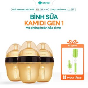 Bình sữa sơ sinh silicone Kamidi Baby