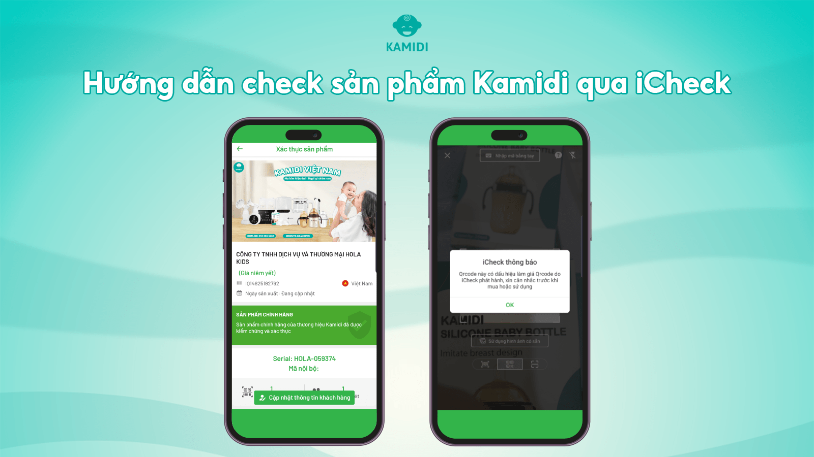 Hướng dẫn check sản phẩm Kamidi chính hãng bằng ứng dụng iCheck 6 check-sp-kamidi-bang-icheck-5