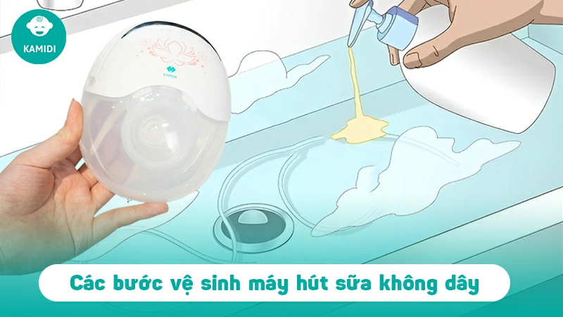 Hướng dẫn cách sử dụng và vệ sinh máy hút sữa không dây Kamidi Smart 4 -sinh-may-hut-sua-khong-day-kamidi-smart-3