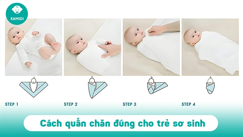 Sai lầm gây hại khi quấn chăn sai cách cho trẻ sơ sinh 4 quan-chan-sai-cach-cho-tre-so-sinh-3