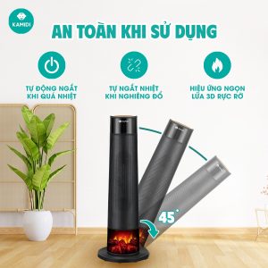Máy sưởi gốm đa năng Kamidi Warm 2 8 may suoi gom warm