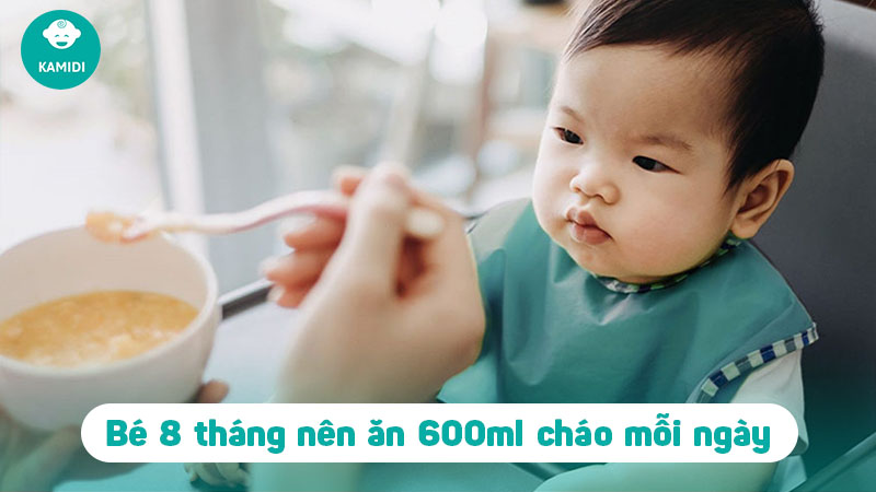 Bé 8 tháng ăn bao nhiêu ml cháo là đủ? Chế độ ăn uống khoa học cho bé 2 be-8-thang-an-bao-nhieu-ml-chao-1