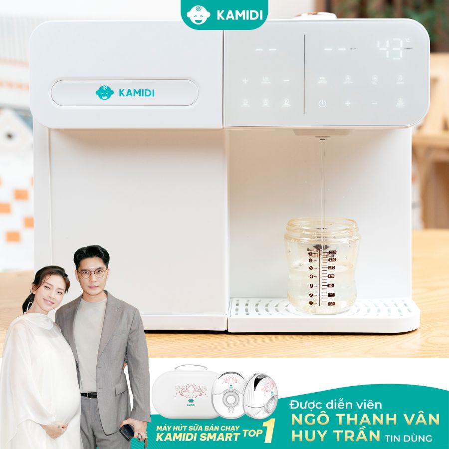 MÁY TIỆT TRÙNG UV ĐA NĂNG TÍCH HỢP ĐUN NƯỚC PHA SỮA KAMIDI LUX 1 1 may tiet trung