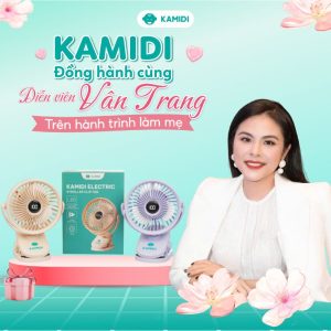 QUẠT KẸP XE ĐẨY SẠC TÍCH ĐIỆN KAMIDI