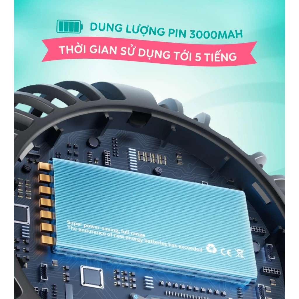 QUẠT KẸP XE ĐẨY SẠC TÍCH ĐIỆN KAMIDI 2 vn 11134207 7ras8 mb6948d3wrmg27