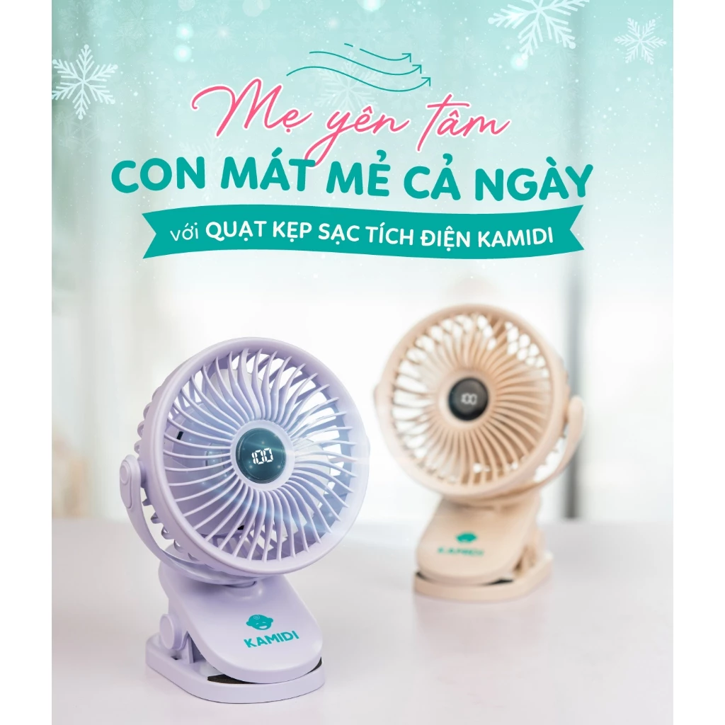 QUẠT KẸP XE ĐẨY SẠC TÍCH ĐIỆN KAMIDI 8 vn 11134207 7ras8 mb6948mjyeon7b