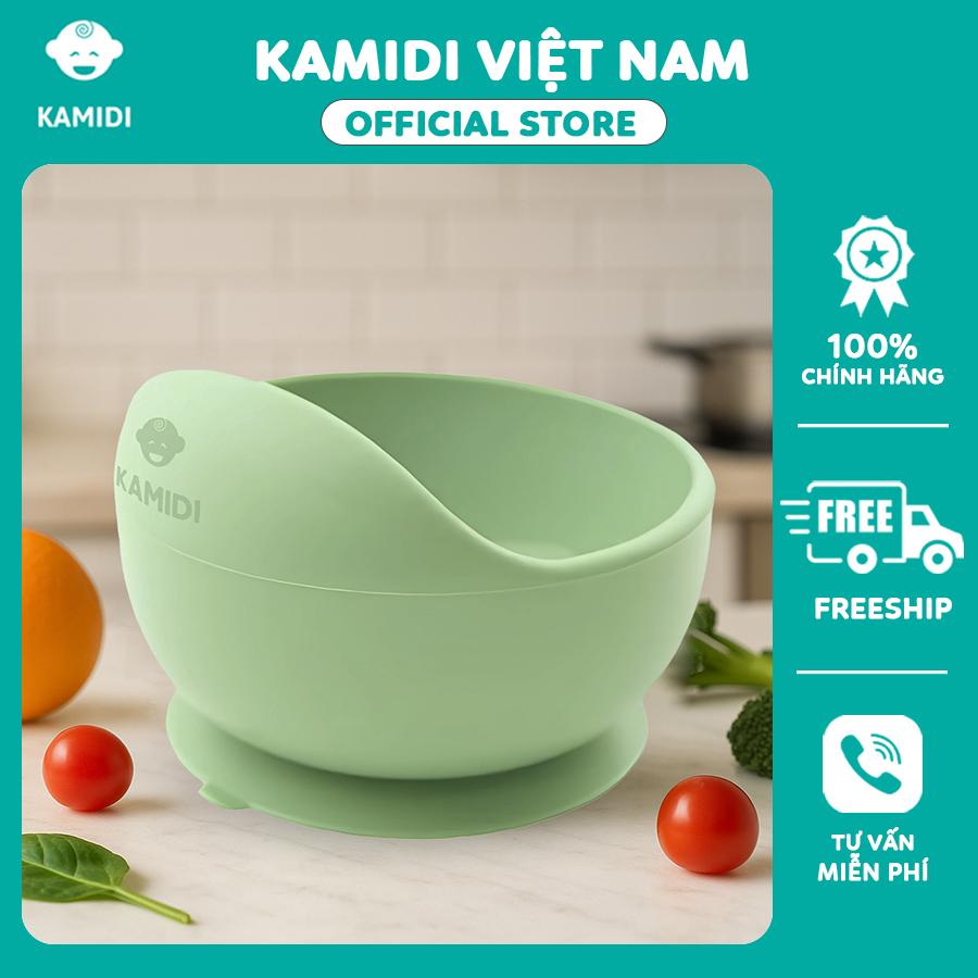 BÁT ĂN DẶM KAMIDI SILICONE 1 2