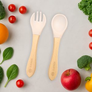 THÌA + DĨA ĂN DẶM KAMIDI SILICONE 5 thia