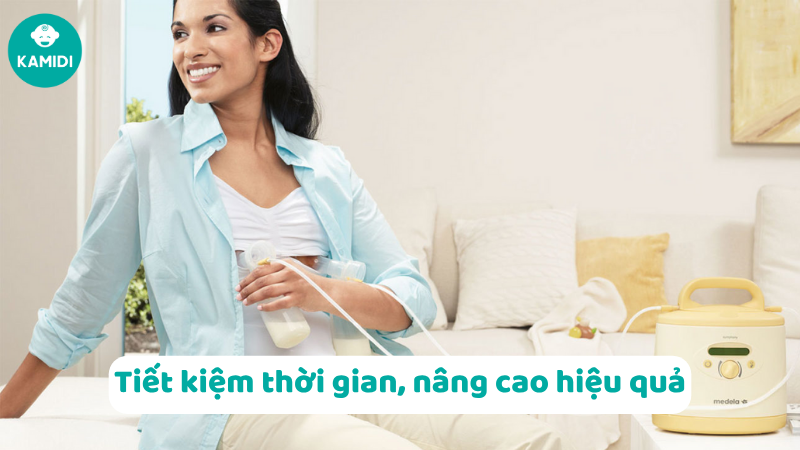 Hút sữa kép và 6 lợi ích hàng đầu của việc hút sữa kép mẹ cần biết 3 Hút sữa kép sẽ giúp mẹ được tiết kiệm thời gian mà vẫn nâng cao hiệu quả