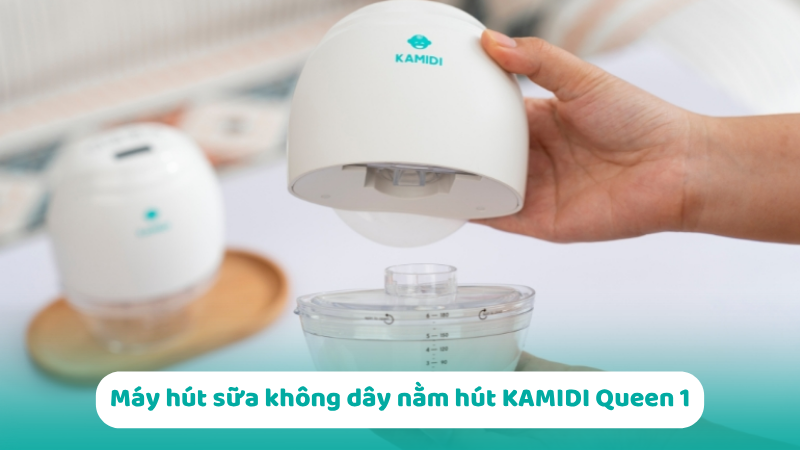 Nên mua máy hút sữa loại nào? Kinh nghiệm chọn mua máy hút sữa tốt 6 Máy hút sữa không dây nằm hút KAMIDI Queen 1