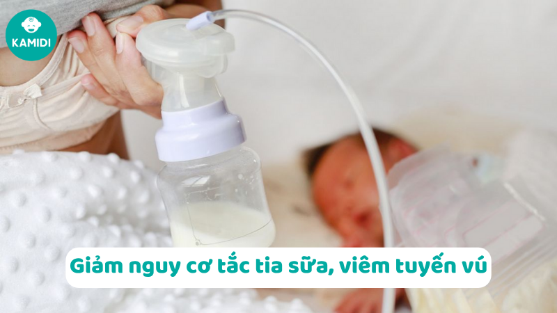 Hút sữa kép và 6 lợi ích hàng đầu của việc hút sữa kép mẹ cần biết 6 Mẹ sẽ giảm được nguy cơ tắc tia sữa, viêm tuyến vú
