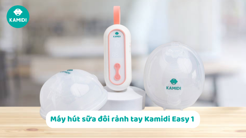 Hút sữa kép và 6 lợi ích hàng đầu của việc hút sữa kép mẹ cần biết 10 Máy hút sữa đôi rảnh tay Kamidi Easy 1