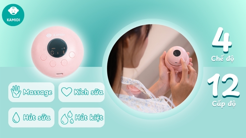 MÁY HÚT SỮA KAMIDI FLOW 2IN1 10 22