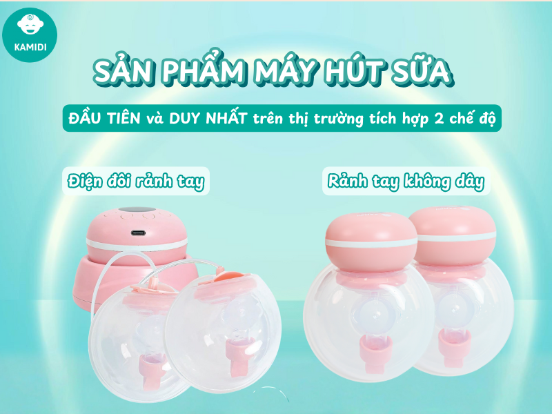Kamidi Flow2in1 – hai chế độ sử dụng linh hoạt, đồng hành cùng mẹ mọi lúc mọi nơi