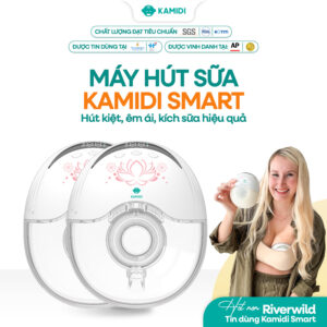 Máy đôi: Máy hút sữa rảnh tay không dây hoa sen Kamidi smart
