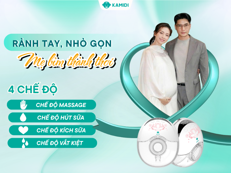 Kamidi Smart được diễn viên Ngô Thanh Vân đánh giá cao làm trợ thủ đắc lực giúp nuôi con khỏe mạnh và khoa học 2 Với chế độ đa dạng, lực hút tùy chỉnh, mẹ bỉm Ngô Thanh Vân có thể chủ động lựa chọn mức độ phù hợp và thoải mái nhất khi hút sữa cho bé
