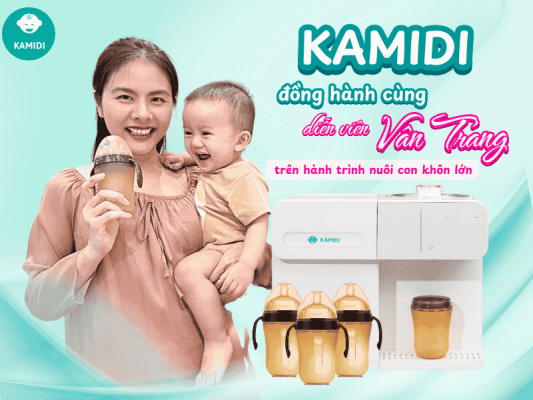 Kamidi tự hào là thương hiệu được diễn viên Vân Trang tin chọn đồng hành chăm sóc bé yêu