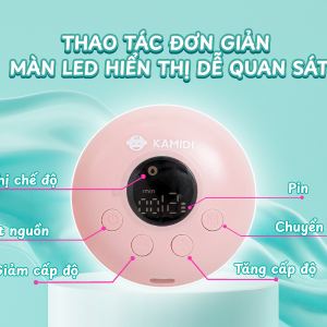 “Kamidi Flow 2in1 – một chiếc máy với 2 chế độ 4 chức năng, giúp mẹ chủ động hút sữa dù ở nhà hay đang tất bật ngoài kia.”
