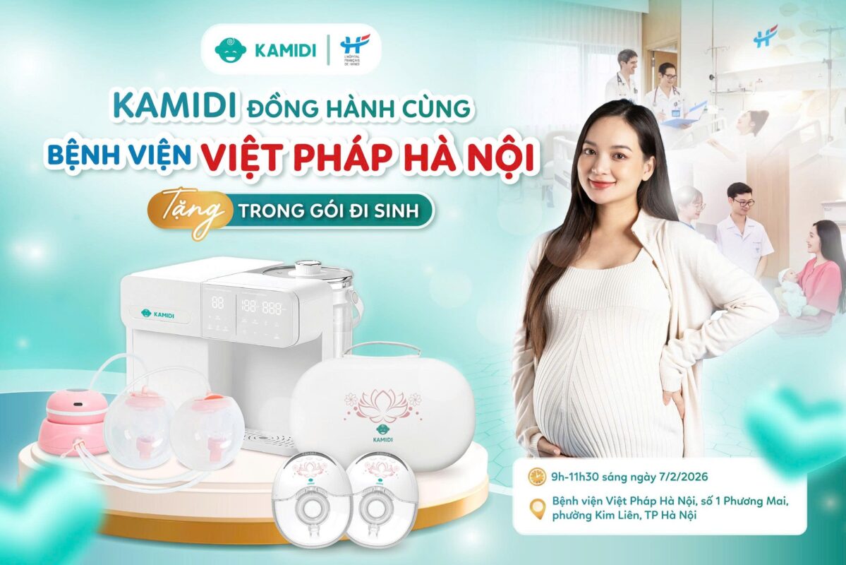Kamidi đồng hành cùng Bệnh viện Việt Pháp trao trọn hạnh phúc trong giỏ quà đi sinh cho mẹ