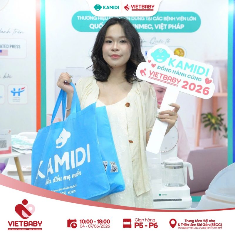 Kamidi chính thức trở lại VietBaby Fair Hà Nội 2026 – Tiếp nối hành trình rực rỡ tại TP.HCM 4 Ba mẹ trực tiếp trải nghiệm các sản phẩm mới nhất của Kamidi tại sự kiện.