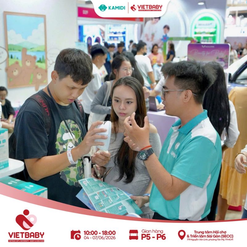 Kamidi chính thức trở lại VietBaby Fair Hà Nội 2026 – Tiếp nối hành trình rực rỡ tại TP.HCM 2 Gian hàng Kamidi thu hút đông đảo ba mẹ ngay từ ngày đầu tiên của VietBaby Fair TP.HCM 2026.