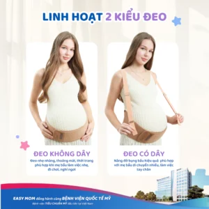 Đai bụng bầu Easy Mom với thiết kế 2IN1, tháo rời linh hoạt theo nhu cầu của mẹ