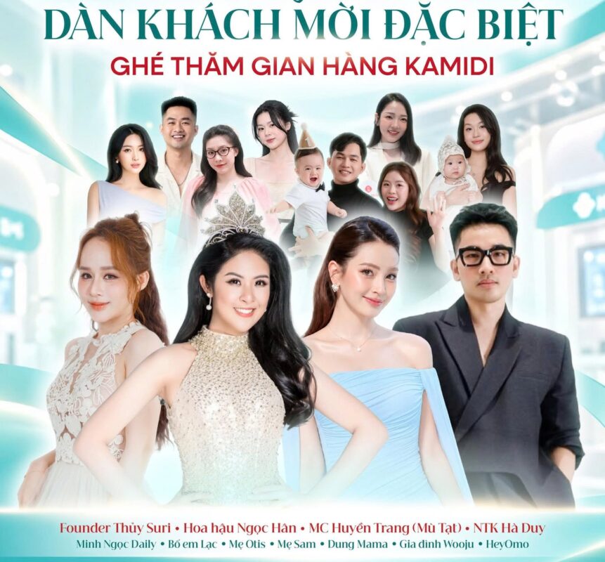 Kamidi mang “bão quà” cùng dàn khách mời đình đám đến VietBaby Fair Hà Nội 2026 3 Dàn khách mời siêu hot đồng hành cùng Kamidi tại VietBaby Fair Hà Nội 2026, mang đến cơ hội giao lưu và kết nối với cộng đồng mẹ & bé tại gian hàng K1–K2.
