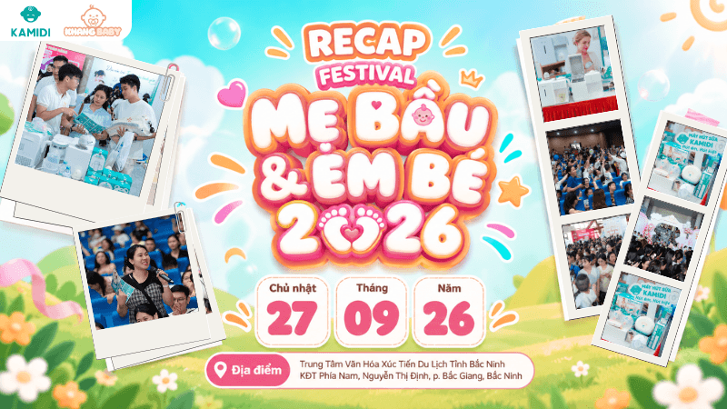 Kamidi x Khangbaby: Nhìn lại những khoảnh khắc đáng nhớ tại Festival Mẹ Bầu & Em Bé 2026 1 khangbaby festival me bau em be